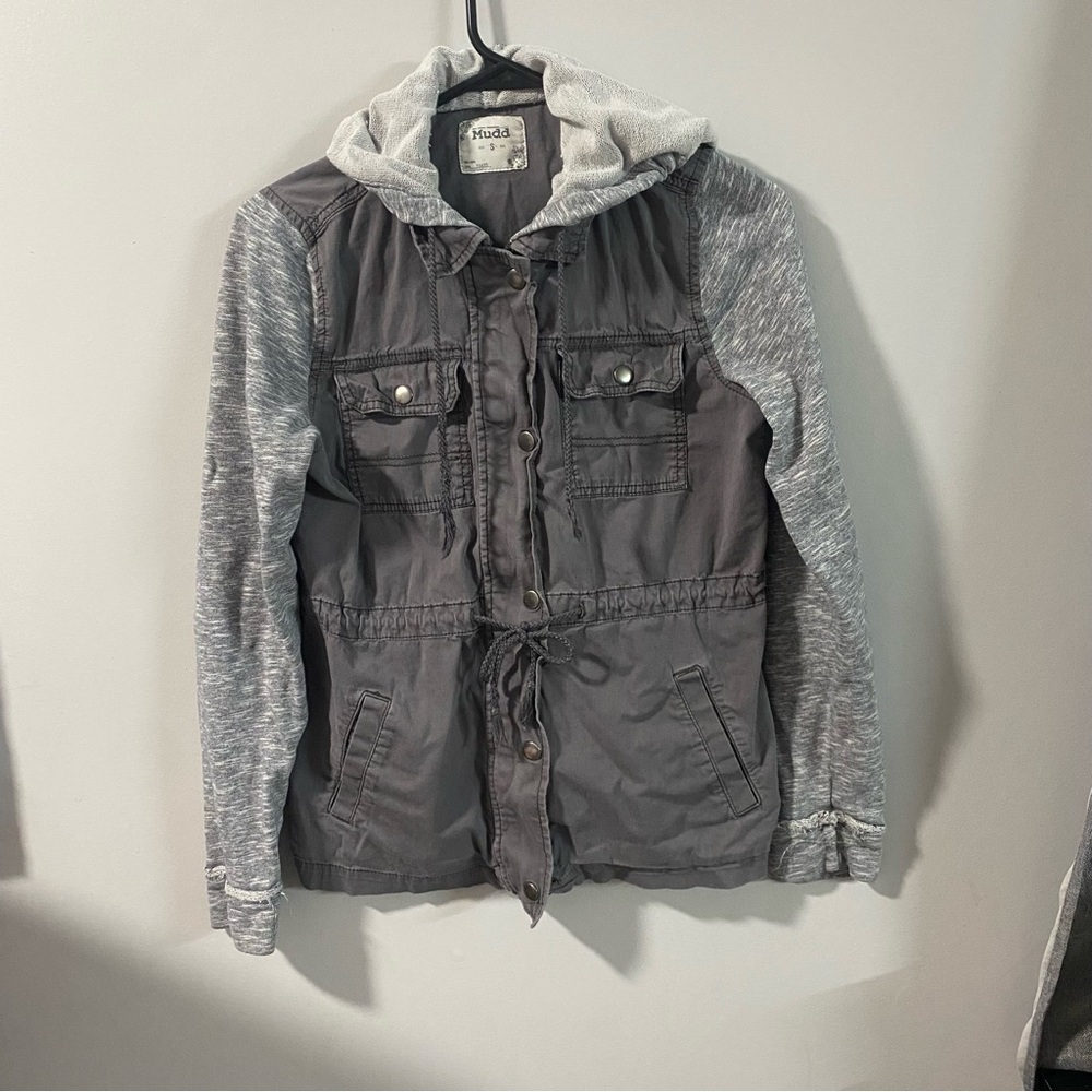 Mudd Y2K  Two-Tone Hooded Jacket‎